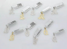 Load image into Gallery viewer, 14k Yellow or White Gold Initial Letter A Alphabet A-Z Charm Pendant
