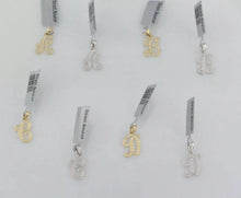 Load image into Gallery viewer, 14k Yellow or White Gold Initial Letter A Alphabet A-Z Charm Pendant
