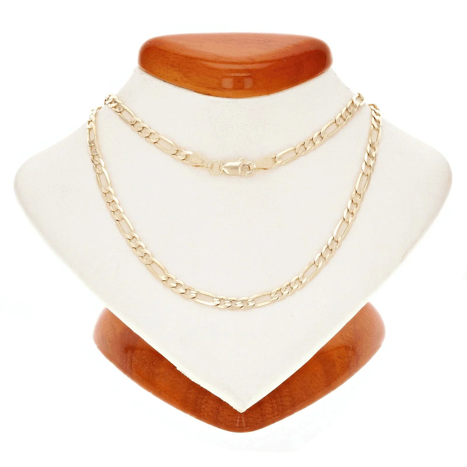 Italian 14k Yellow Gold Solid Figaro Chain Necklace 24" 2.3mm 5.5 grams - Jewelry Store by Erik Rayo