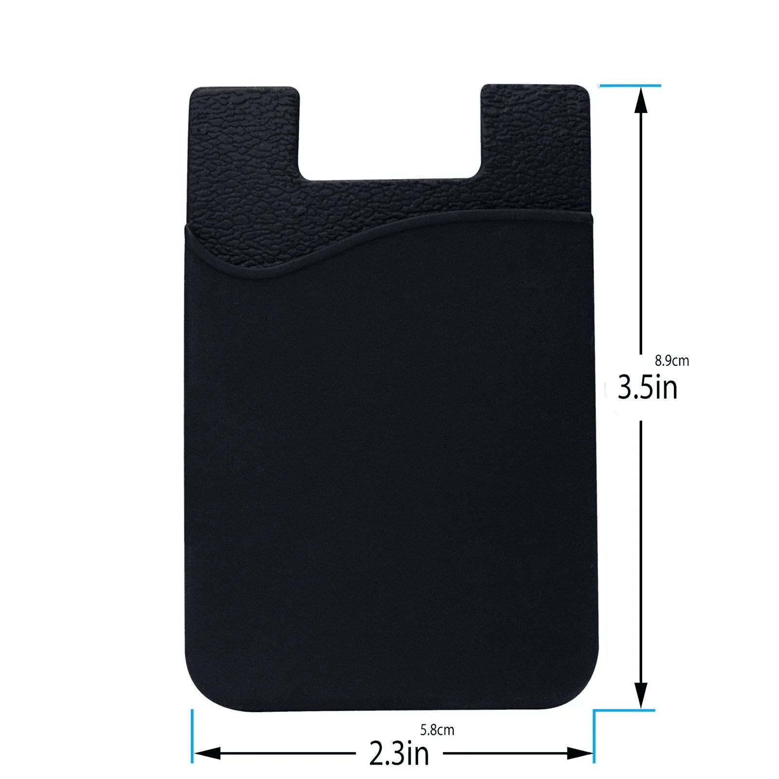 5x Silicone Credit Card Holder Cell Phone Wallet Pocket Sticker Adhesive Black - Jewelry Store by Erik Rayo