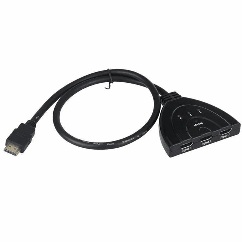 3 Port HDMI Splitter Cable 1080P Switch Switcher HUB Adapter for HDTV PS4 Xbox - Jewelry Store by Erik Rayo