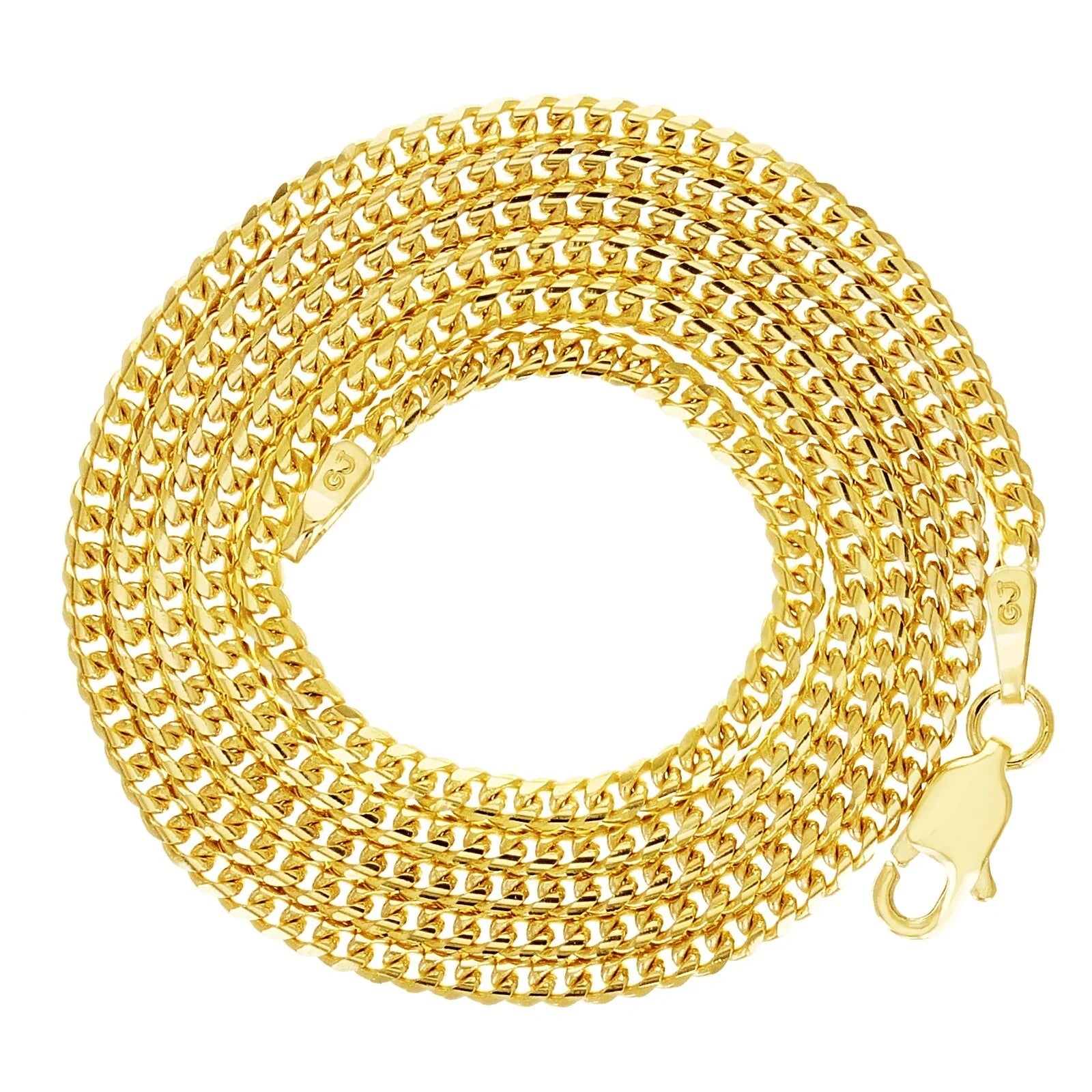 Italian 14k Yellow Gold Solid Miami Cuban Chain Necklace 2mm 22" 7.3 grams - Jewelry Store by Erik Rayo