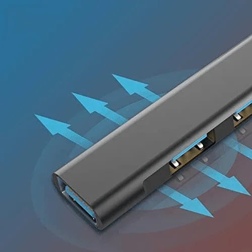 USB-C Type C to USB 3.0 4 Port Hub Splitter For PC Phone Mac iPad MacBook Pro - Jewelry Store by Erik Rayo