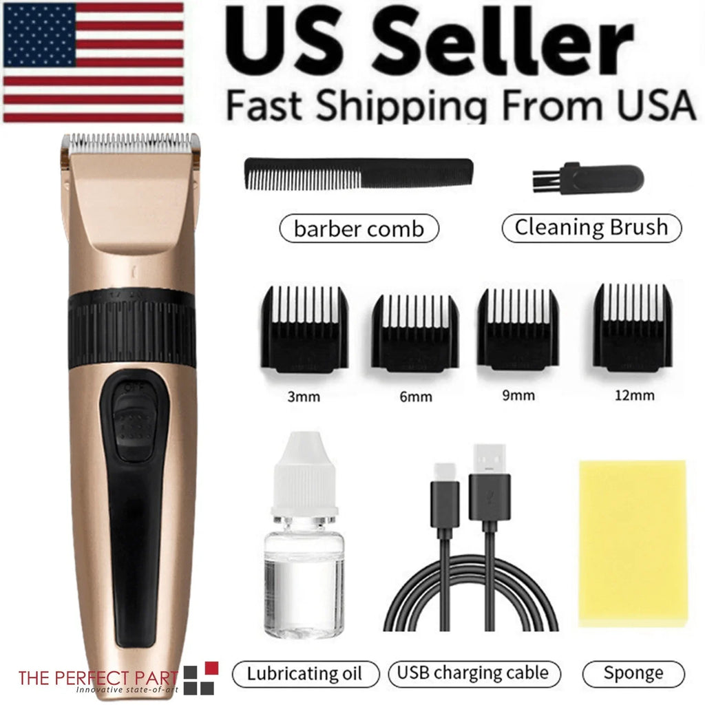 Professional Hair Clippers Trimmer Mens Barber Hair Cutting Kit Machine Cordless - Jewelry Store by Erik Rayo
