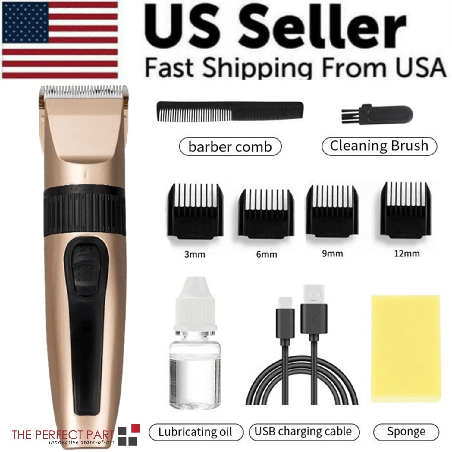 Professional Hair Clippers Trimmer Mens Barber Hair Cutting Kit Machine Cordless - Jewelry Store by Erik Rayo