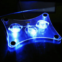 Load image into Gallery viewer, 3 Fans USB Cooler Cooling Pad Stand LED Light Radiator For Laptop PC Notebook
