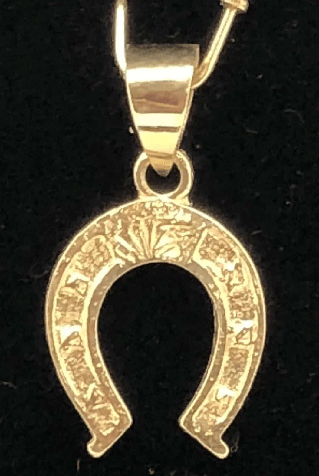 14k Yellow Gold Solid Small Horse Shoe Charm Pendant 1 gram - Jewelry Store by Erik Rayo