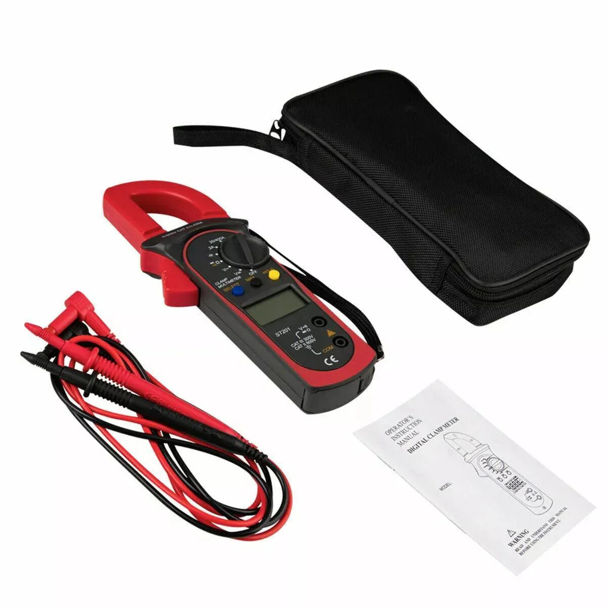 Digital Multimeter Tester AC DC Volt Ohm Amp Clamp Meter Auto Range LCD Handheld - Jewelry Store by Erik Rayo
