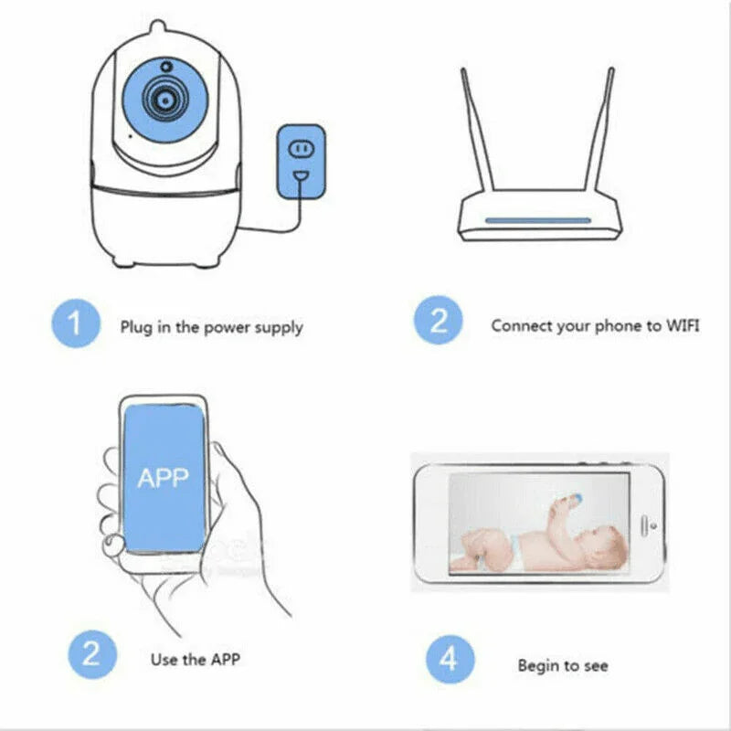 1080P WiFi Wireless Indoor Home Security Camera Night Vision Baby Pet Monitor - Jewelry Store by Erik Rayo