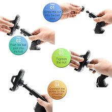 Load image into Gallery viewer, 360° Universal Mount Holder Car Stand Windshield For Mobile Cell Phone GPS
