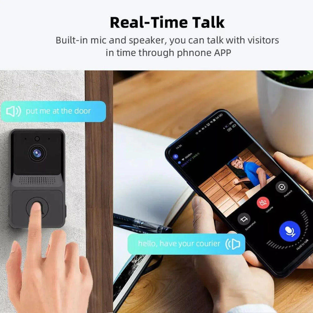 Smart Wireless WiFi Doorbell Intercom Video Camera Door Ring Bell Chime Security - Jewelry Store by Erik Rayo