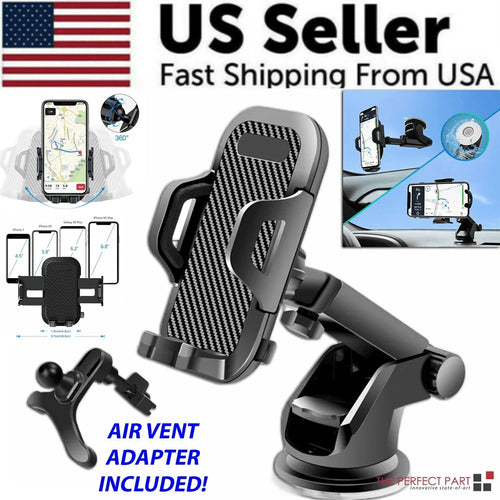 360° Universal Mount Holder Car Stand Windshield For Mobile Cell Phone GPS - Jewelry Store by Erik Rayo