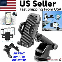 Load image into Gallery viewer, 360° Universal Mount Holder Car Stand Windshield For Mobile Cell Phone GPS
