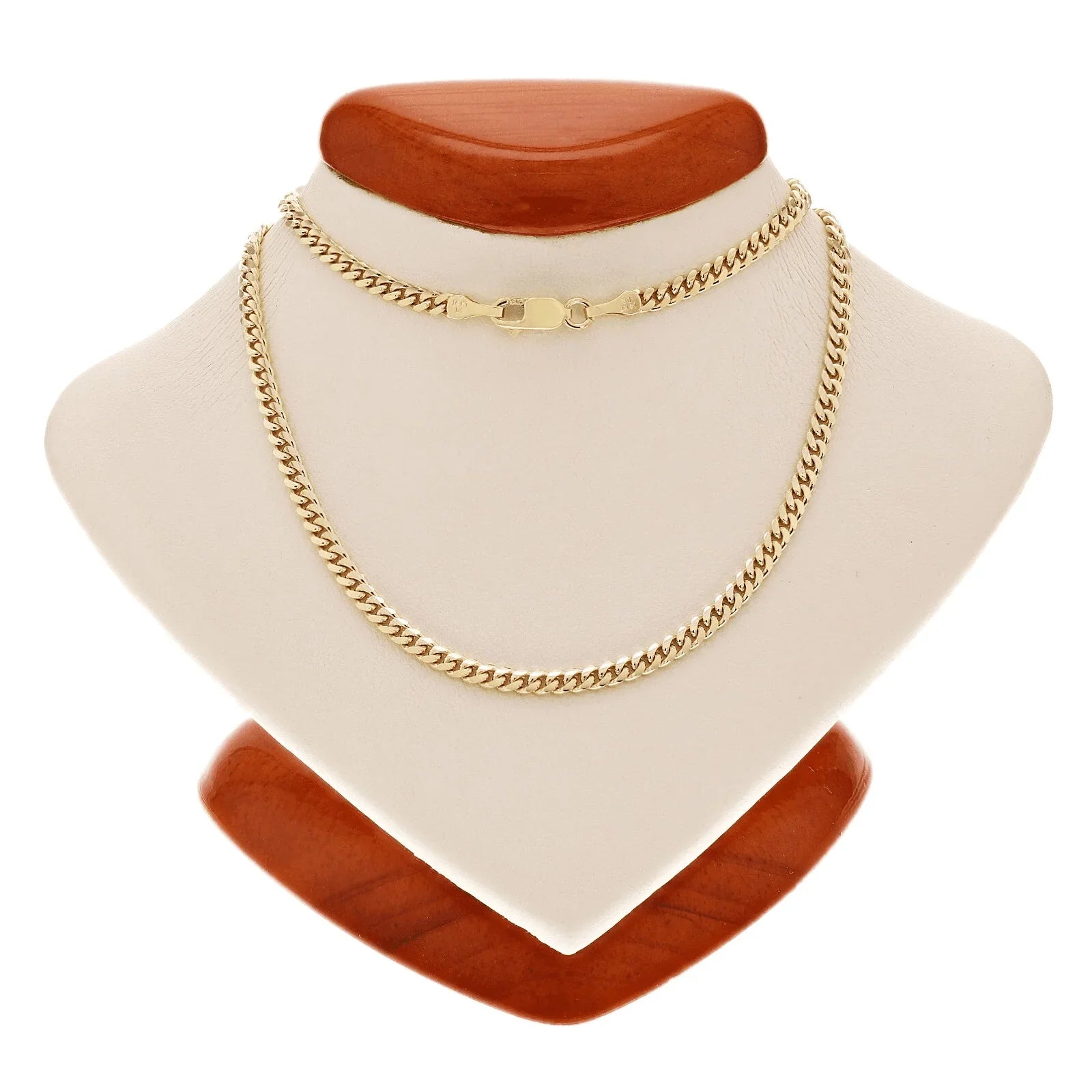 Italian 14k Yellow Gold Solid Miami Cuban Link Chain Necklace 18" 3mm 11.8 grams - Jewelry Store by Erik Rayo
