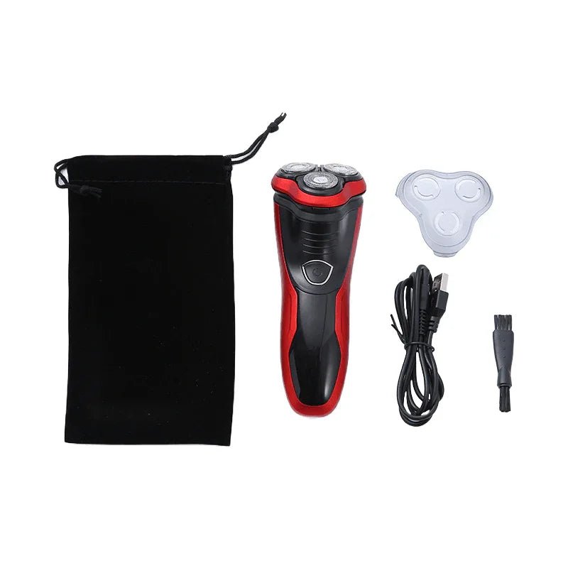 Men's Razor Rotary Waterproof Electric Shaver Pop-Up Trimmer Wet Dry Cordless - Jewelry Store by Erik Rayo