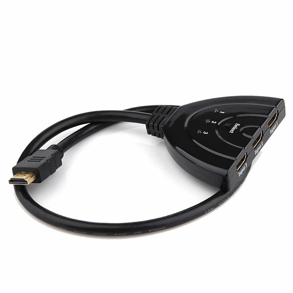 3 Port HDMI Splitter Cable 1080P Switch Switcher HUB Adapter for HDTV PS4 Xbox - Jewelry Store by Erik Rayo