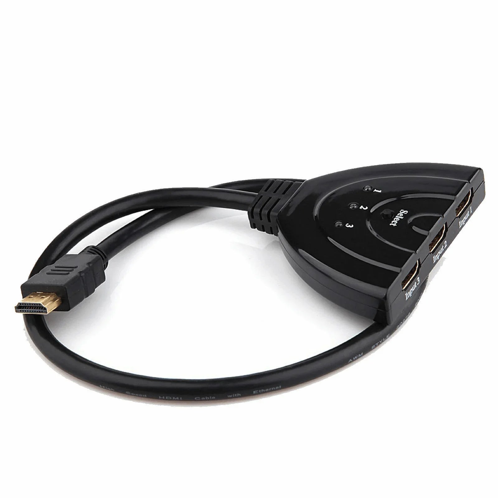 3 Port HDMI Splitter Cable 1080P Switch Switcher HUB Adapter for HDTV PS4 Xbox - Jewelry Store by Erik Rayo