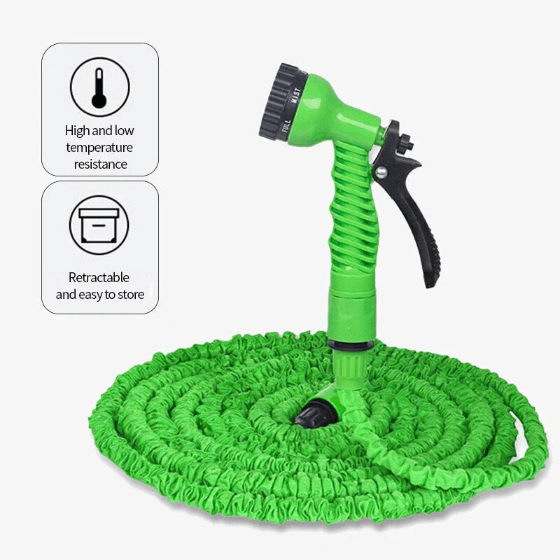 Expanding Expandable Flexible Garden Water Hose w Spray Nozzle 25, 50, 75, 100FT - Jewelry Store by Erik Rayo