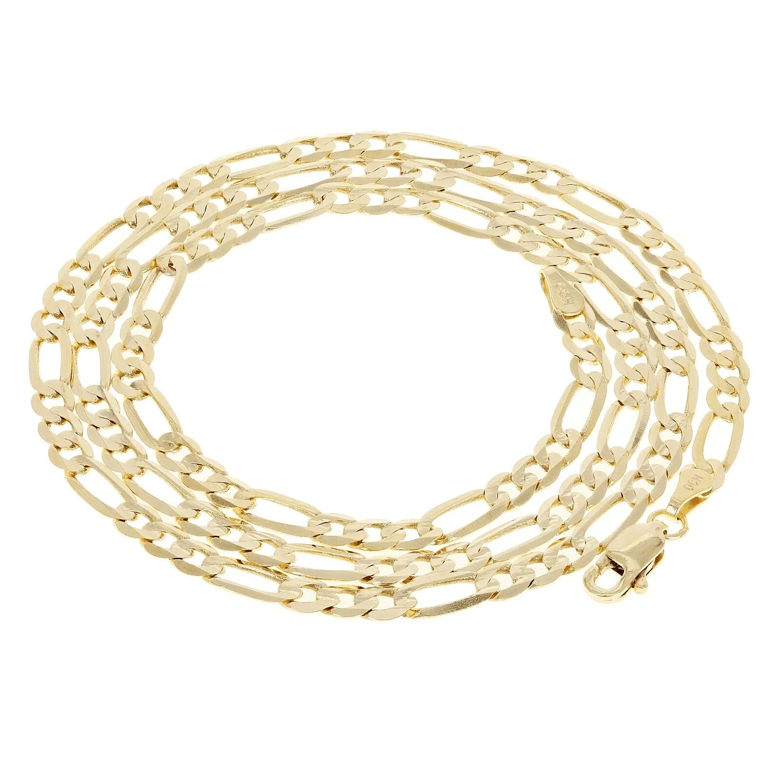 Italian 14k Yellow Gold Figaro Chain Necklace 18" 3.2mm 8.3 grams - Jewelry Store by Erik Rayo