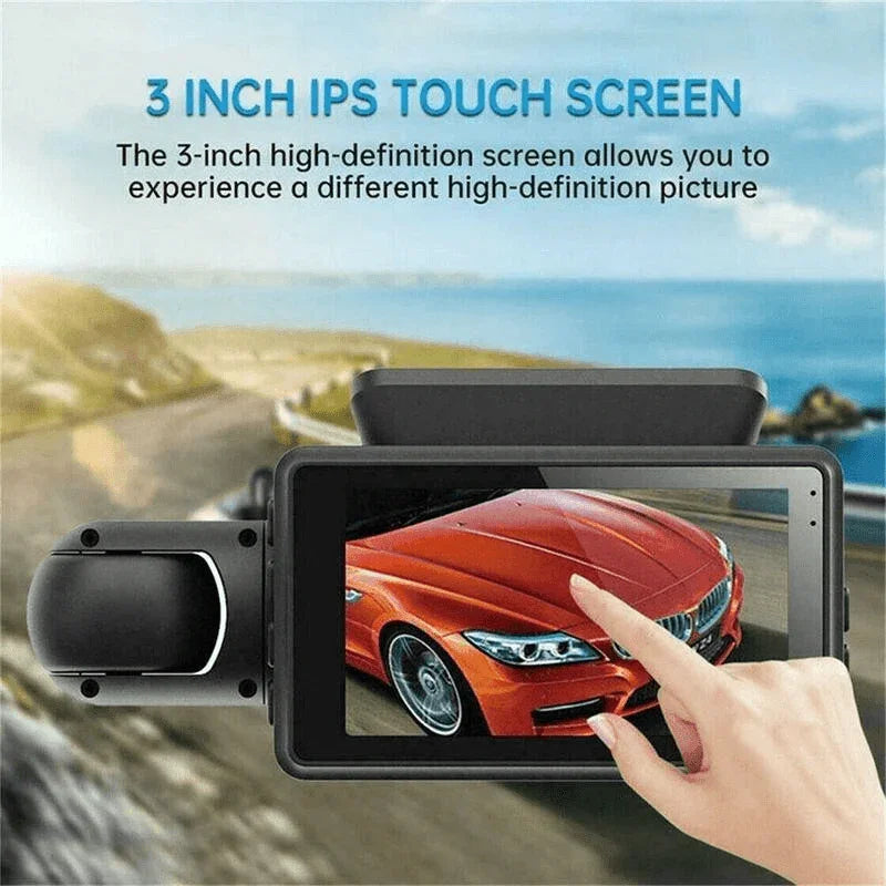 1080P Dual Lens Car DVR Dash Cam Video Recorder G-Sensor Front And Inside Camera - Jewelry Store by Erik Rayo