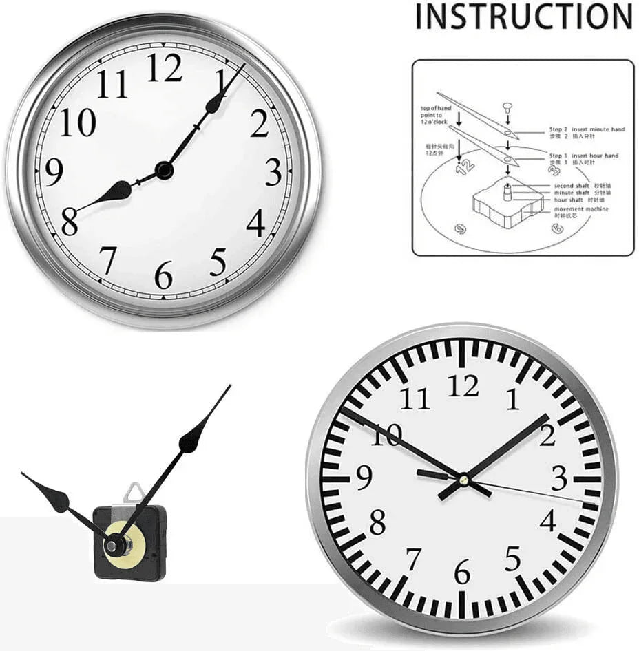 DIY Clock Movement Quartz Mechanism Wall Replacement Repair Tool Parts Hands Kit - Jewelry Store by Erik Rayo
