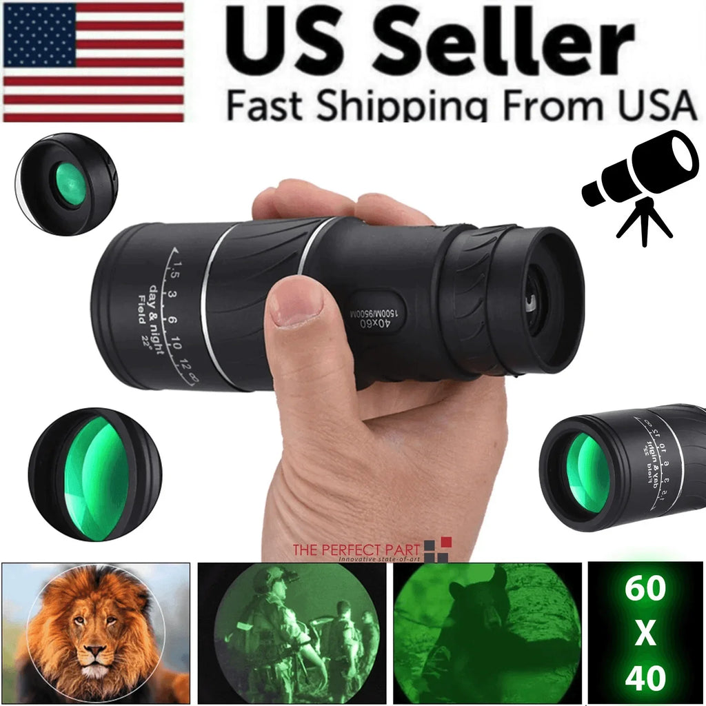 40X60 Monocular Binoculars With Night Vision BAK4 Prism High Power Waterproof - Jewelry Store by Erik Rayo