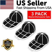 Load image into Gallery viewer, 3 Pack Hat Washer Baseball Cap Cleaner Machine Washing Cage Holder Frame Net New
