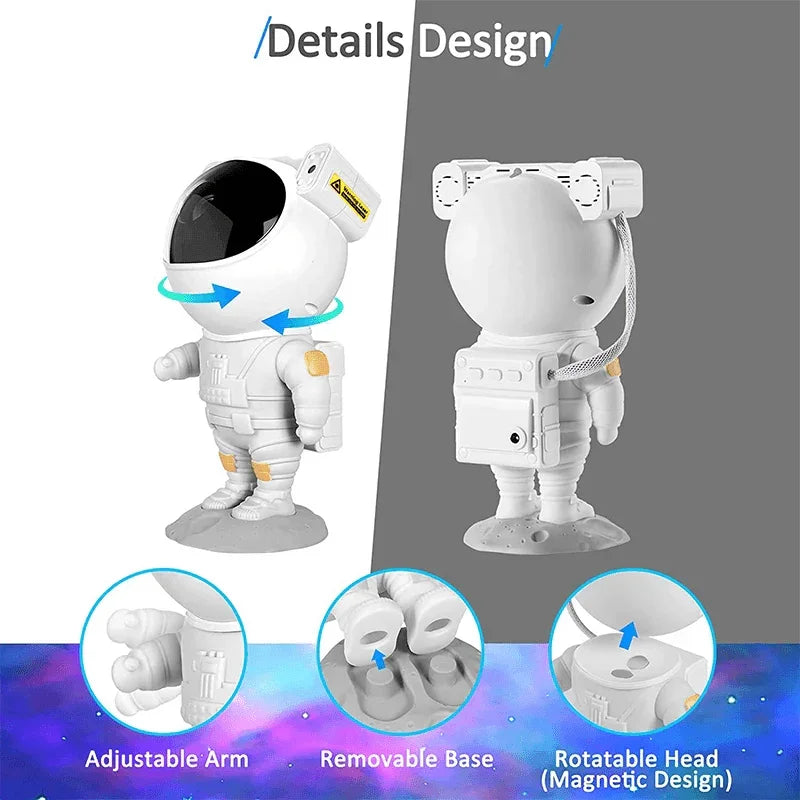 Astronaut Projector Galaxy Starry Sky Night Light Ocean Star LED Lamp Remote - Jewelry Store by Erik Rayo
