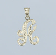 Load image into Gallery viewer, 14k Yellow or White Gold Initial Letter A Alphabet A-Z Charm Pendant
