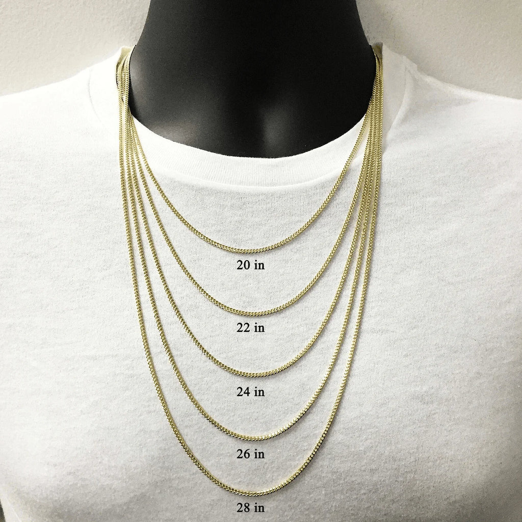 Italian 14k Yellow Gold Miami Cuban Link Chain Necklace 20" 2mm 6.2 grams - Jewelry Store by Erik Rayo