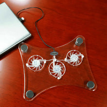 Load image into Gallery viewer, 3 Fans USB Cooler Cooling Pad Stand LED Light Radiator For Laptop PC Notebook
