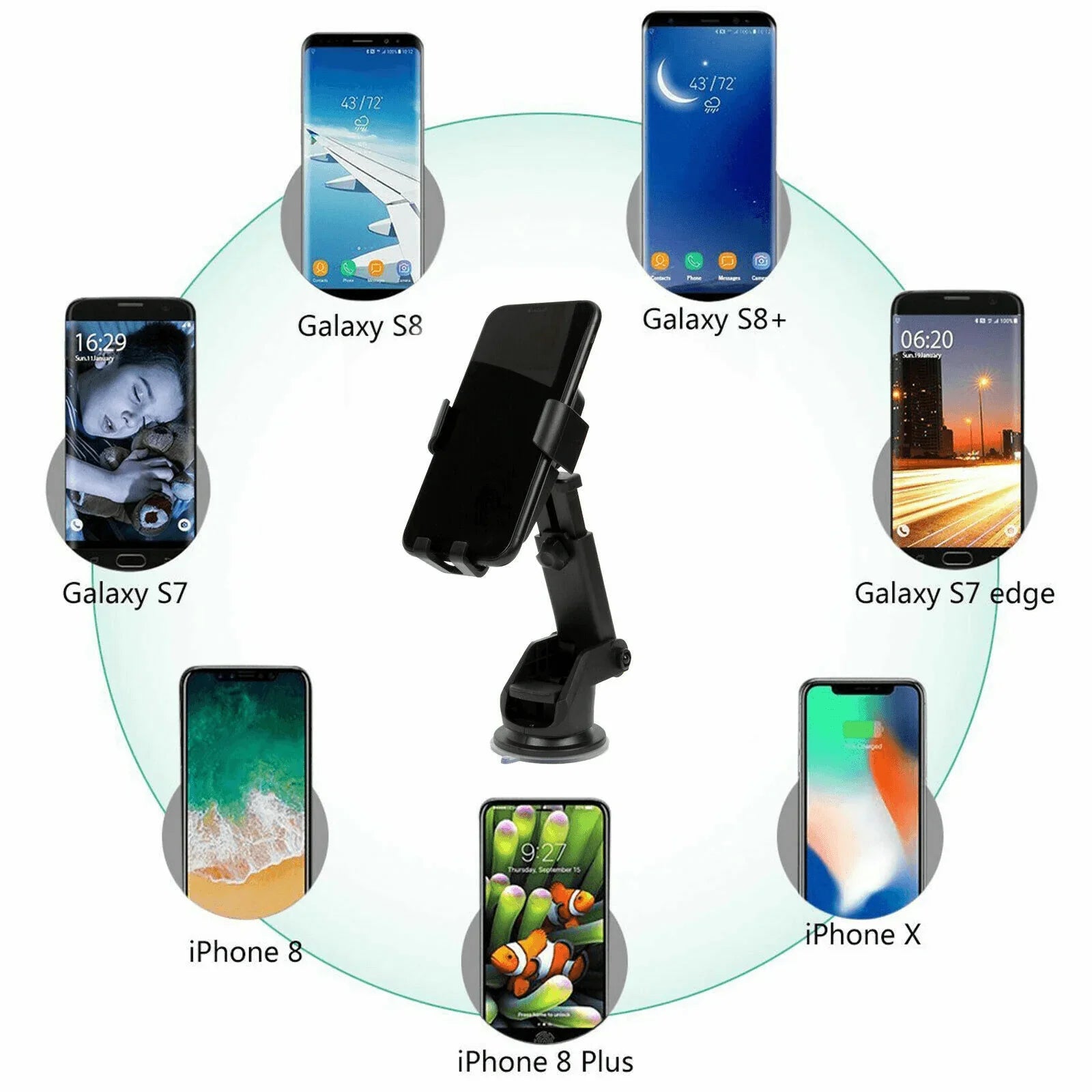 Wireless Fast Charging Car Charger Mount Holder Stand 2 in 1 For Cell Phone - Jewelry Store by Erik Rayo