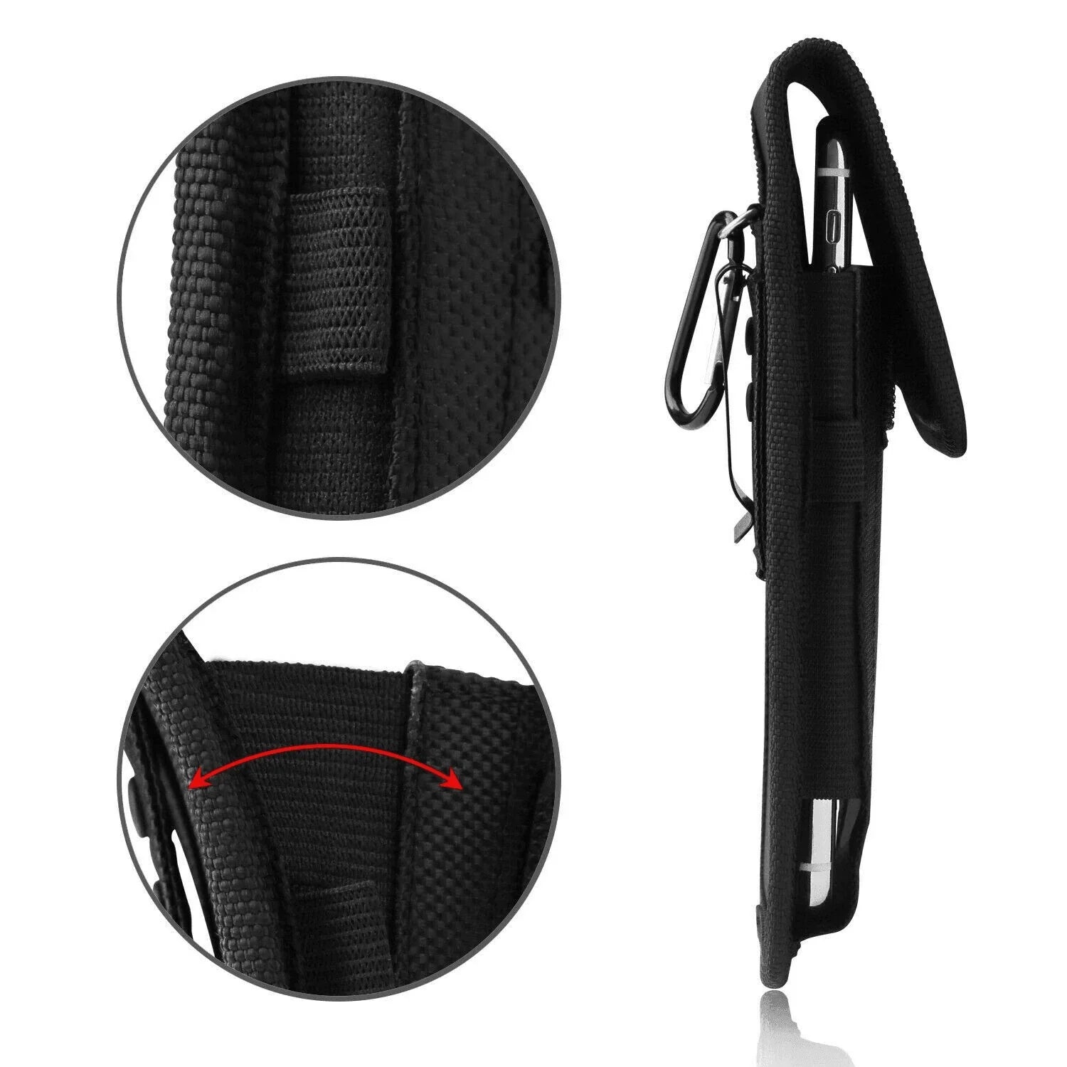 Vertical Cell Phone Holster Pouch Wallet Case With Belt Clip For iPhone Samsung - Jewelry Store by Erik Rayo