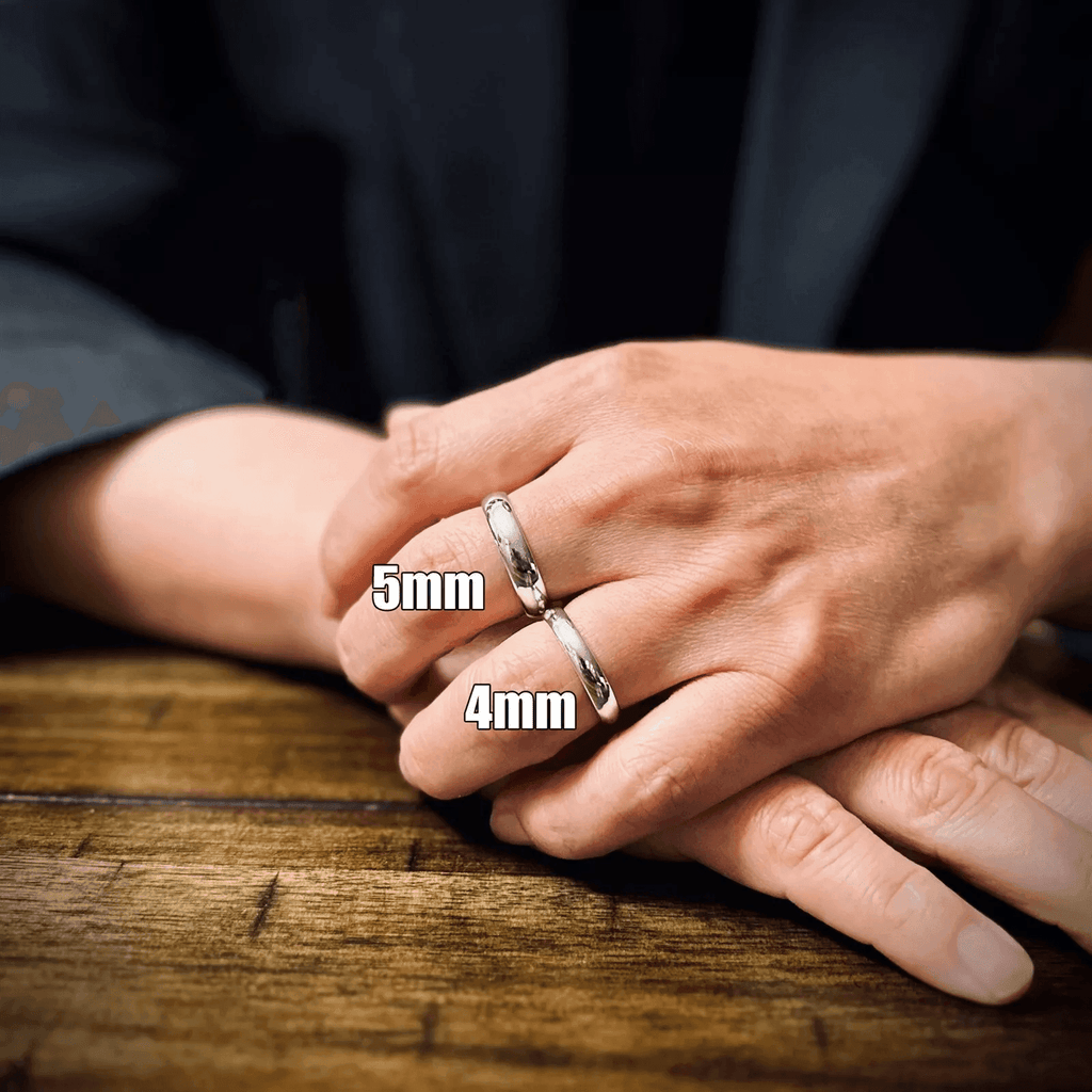 Wedding Band 925 Italian Sterling Silver Polished 4mm Classic Ring for Men and Women - Jewelry Store by Erik Rayo