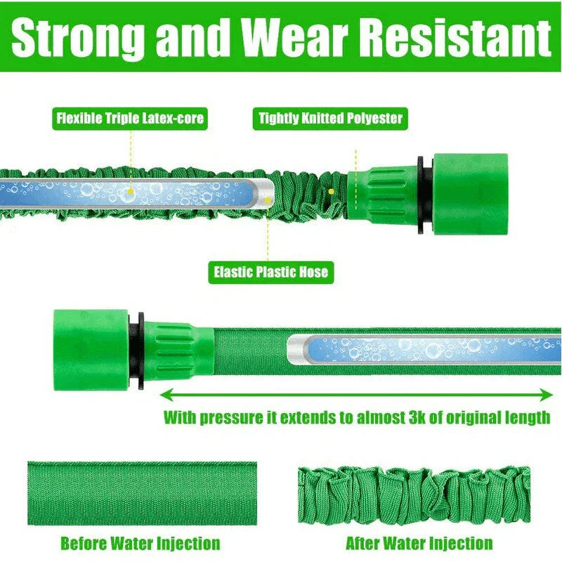 Expanding Expandable Flexible Garden Water Hose w Spray Nozzle 25, 50, 75, 100FT - Jewelry Store by Erik Rayo