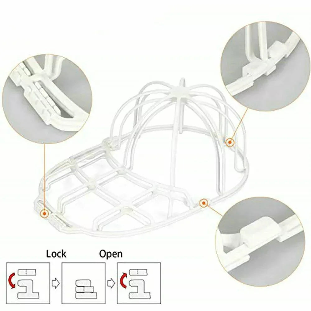 3 Pack Hat Washer Baseball Cap Cleaner Machine Washing Cage Holder Frame Net New - Jewelry Store by Erik Rayo