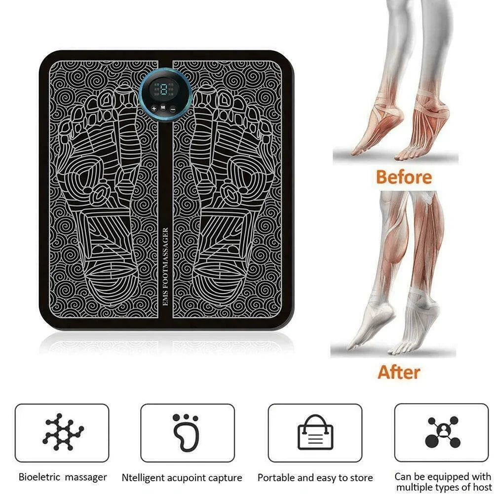 EMS Foot Massager Leg Reshaping Electric Deep Kneading Muscle Pain Relax Machine - Jewelry Store by Erik Rayo