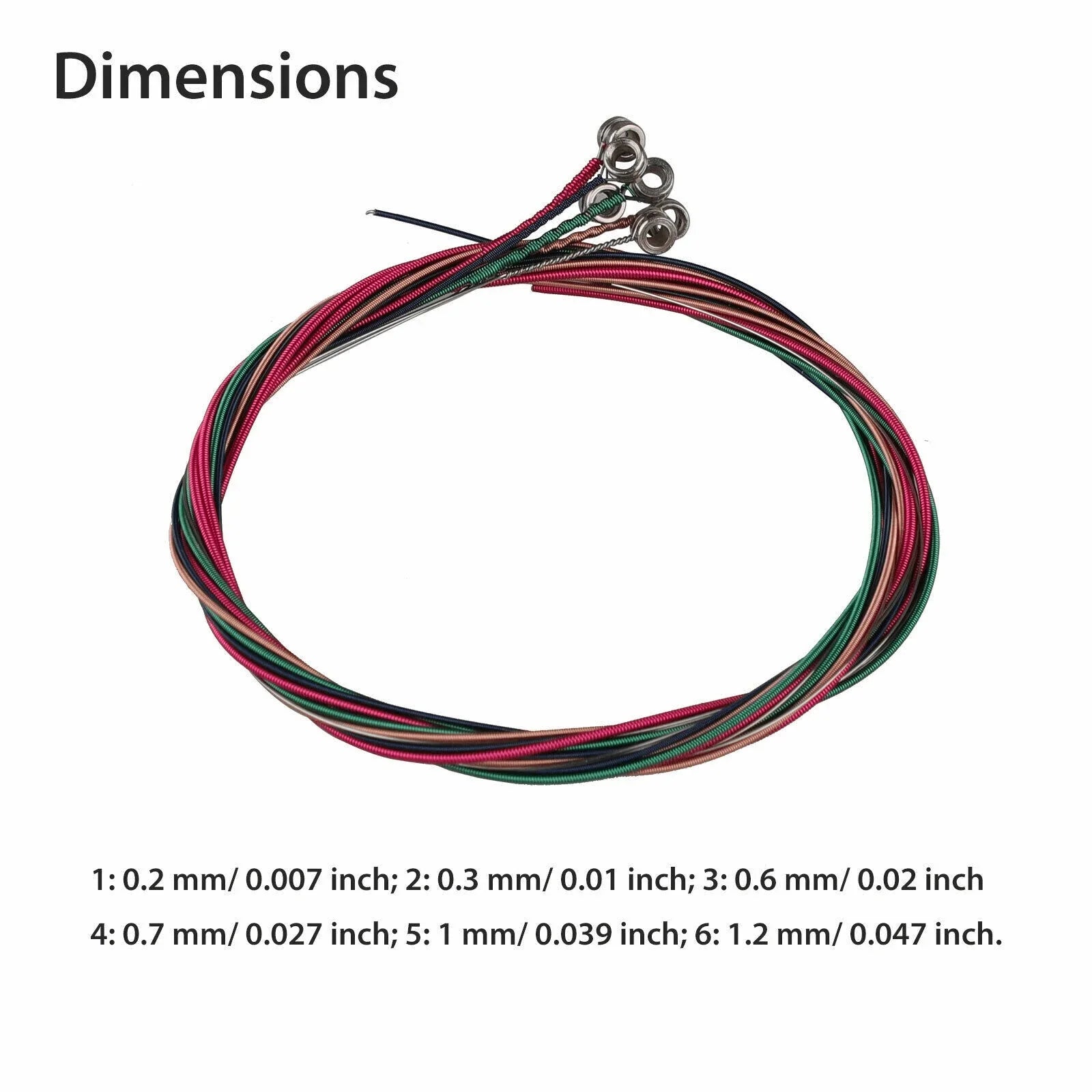 3 Sets of 6 Guitar Strings Replacement Steel String For Acoustic Guitar 1st-6th - Jewelry Store by Erik Rayo