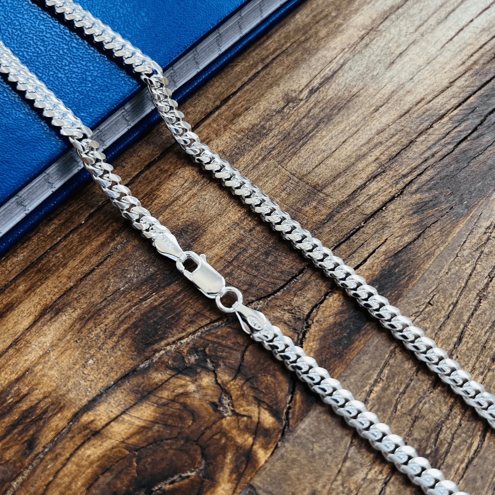 925 Silver Miami Cuban Chains for Men and Women Real Solid Italian 925 Sterling Silver Necklaces - Jewelry Store by Erik Rayo