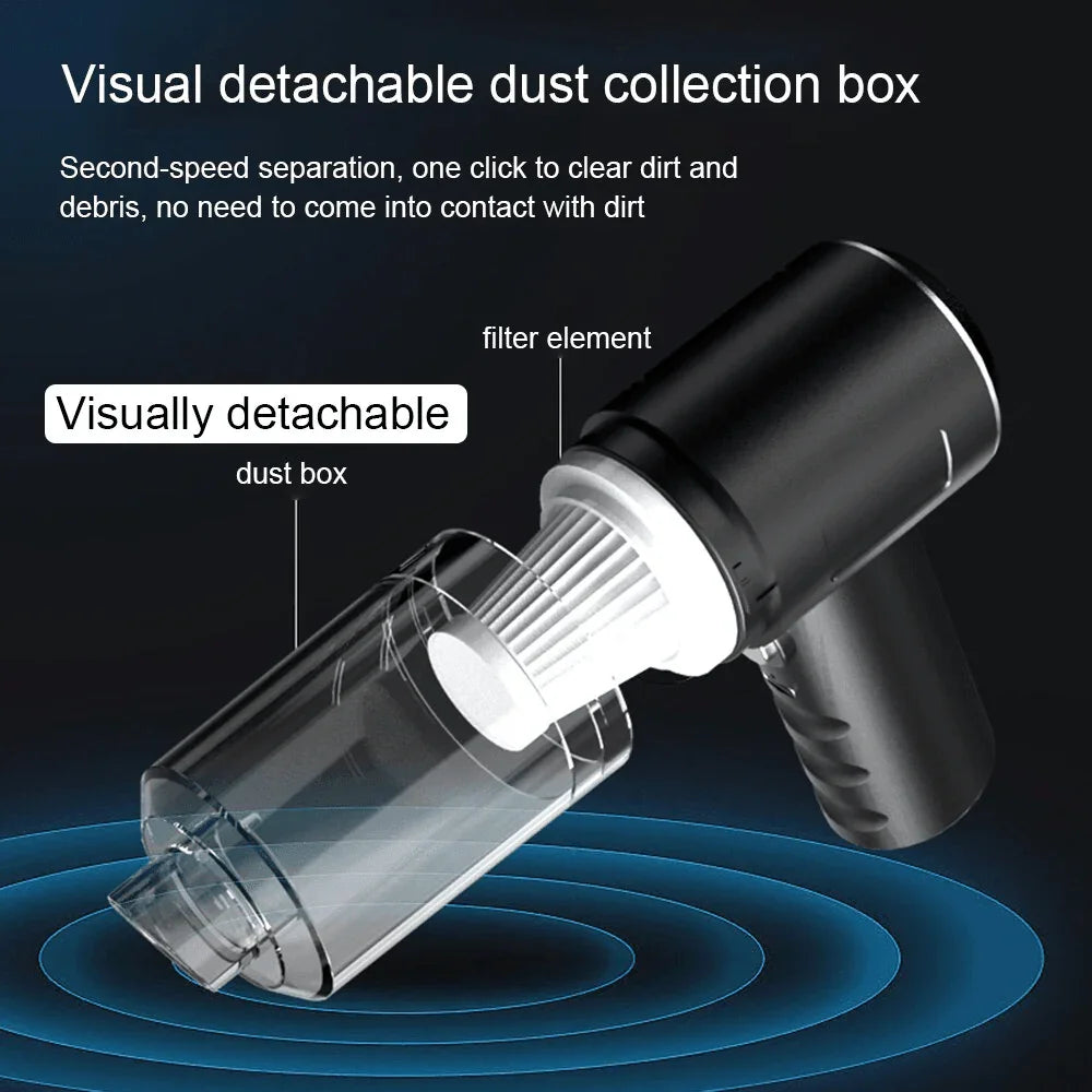 120W Cordless Handheld Vacuum Cleaner Small Mini Portable Car Auto Home Wireless - Jewelry Store by Erik Rayo