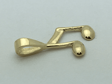Load image into Gallery viewer, 14k Yellow Gold Solid Musical Note 8th Music Note Charm Pendant 0.4 gram
