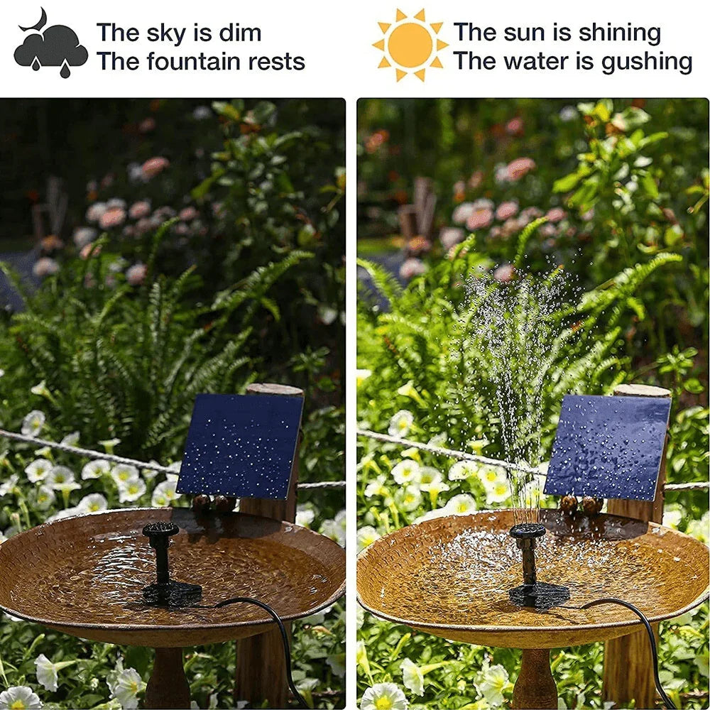Solar Power Fountain Submersible Floating Water Pump Bird Bath Pond Garden Pool - Jewelry Store by Erik Rayo