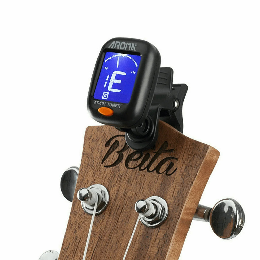 LCD Clip On Chromatic Acoustic Electric Guitar Bass Ukulele Banjo Violin Tuner - Jewelry Store by Erik Rayo
