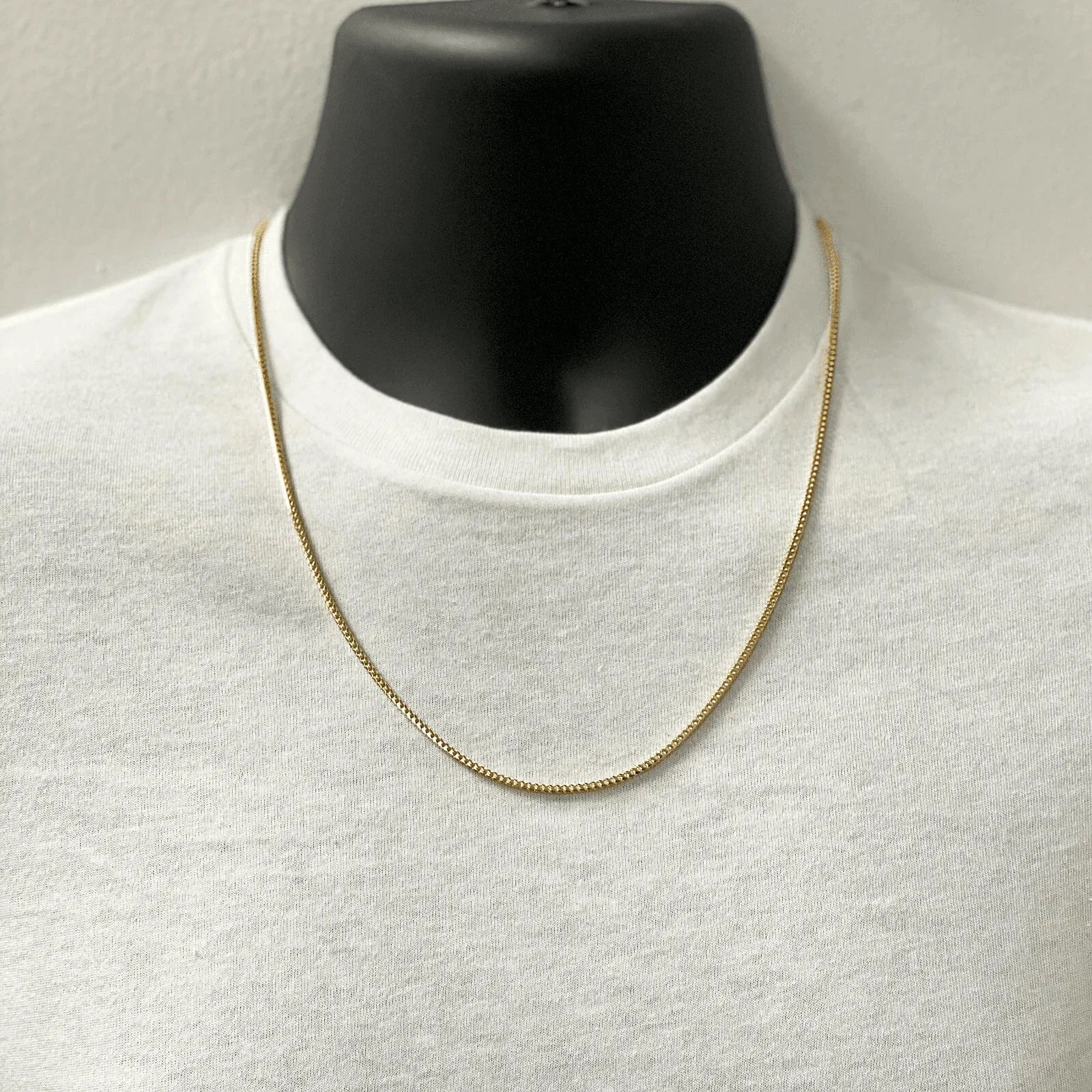 Italian 14k Yellow Gold Solid Franco Chain Necklace 22" 2mm 13.8 grams - Jewelry Store by Erik Rayo