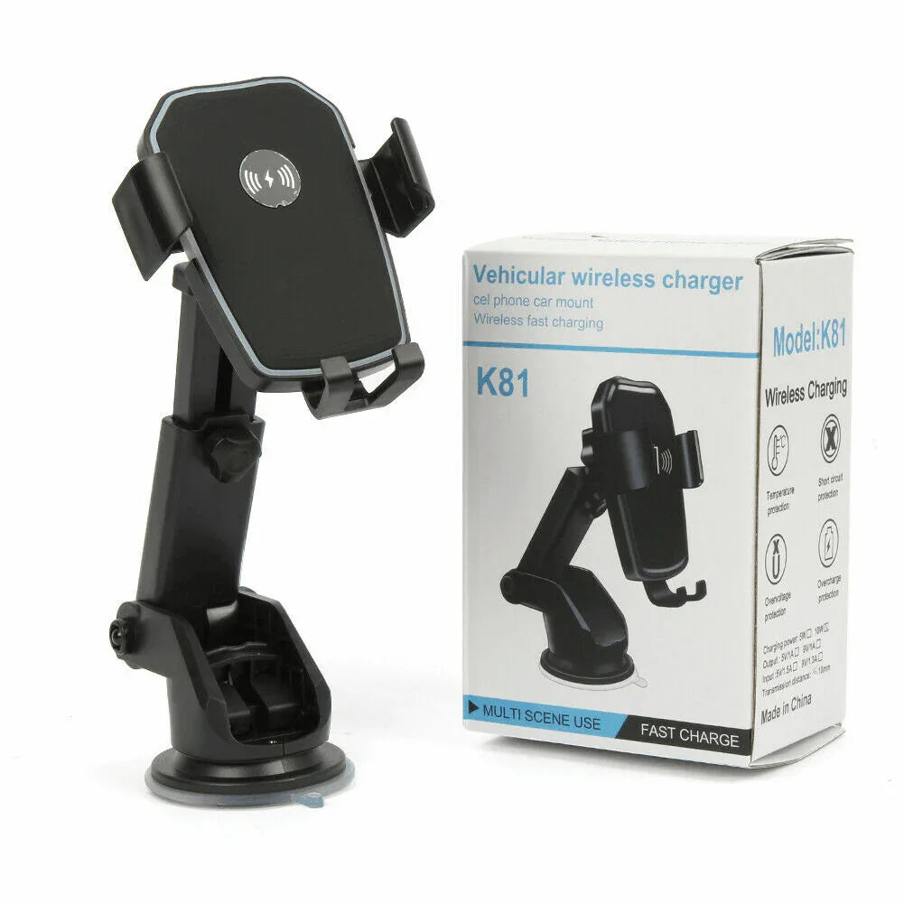 Wireless Fast Charging Car Charger Mount Holder Stand 2 in 1 For Cell Phone - Jewelry Store by Erik Rayo