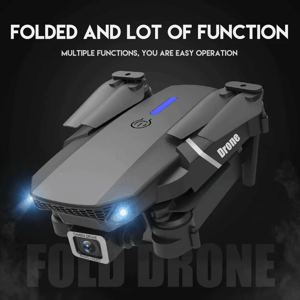 2024 New RC Drone With 4K HD Dual Camera WiFi FPV Foldable Quadcopter +4 Battery - Jewelry Store by Erik Rayo