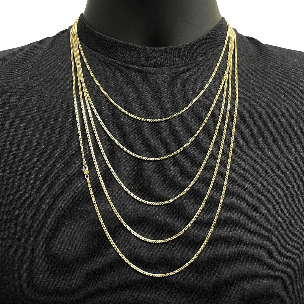 Italian 14k Yellow Gold Solid Miami Cuban Chain Necklace 2mm 20" 6.7 grams - Jewelry Store by Erik Rayo