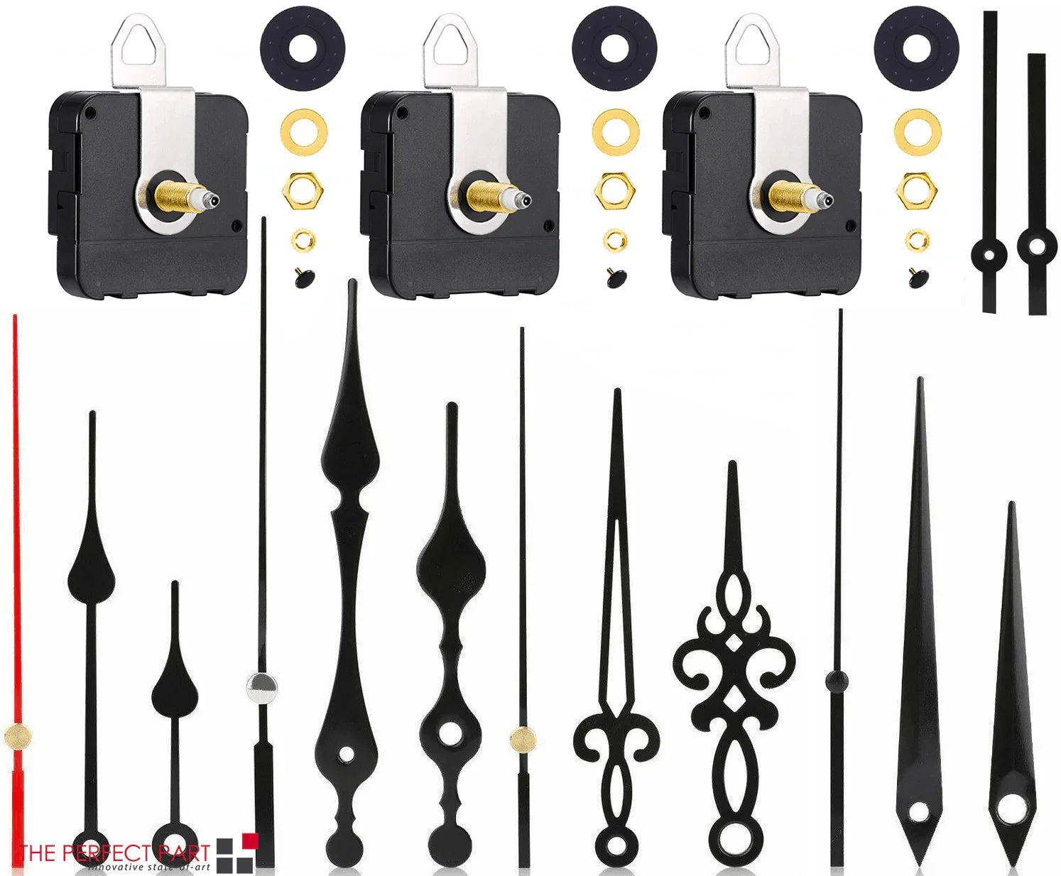 DIY Clock Movement Quartz Mechanism Wall Replacement Repair Tool Parts Hands Kit - Jewelry Store by Erik Rayo
