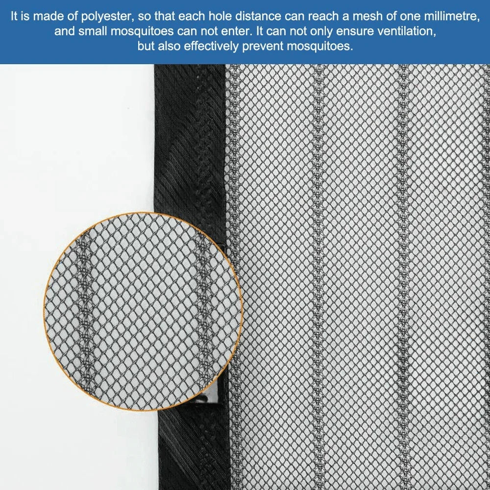 Magnetic Screen Door Mesh Curtain Durable Heavy Duty Mosquito Net Bug Hands Free - Jewelry Store by Erik Rayo