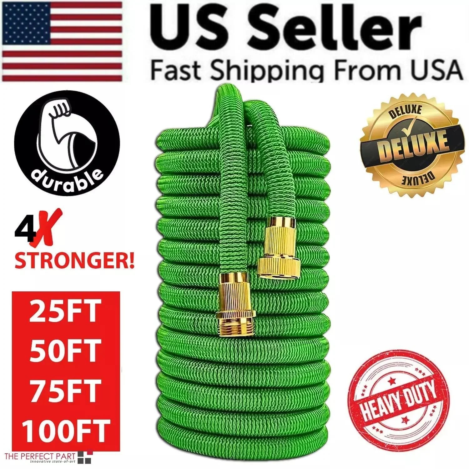 4X Stronger Deluxe Expandable Flexible Garden Hose Water Hose 25, 50, 75, 100FT - Jewelry Store by Erik Rayo